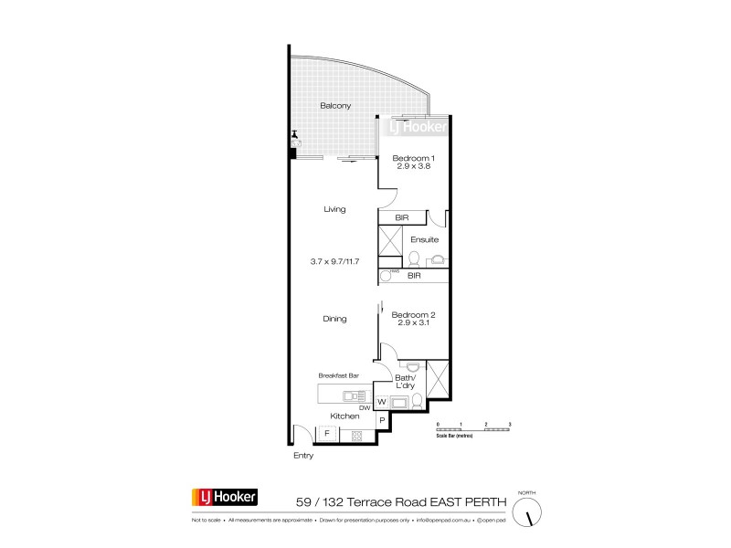 59/132 Terrace Road, Perth WA 6000 Floorplan