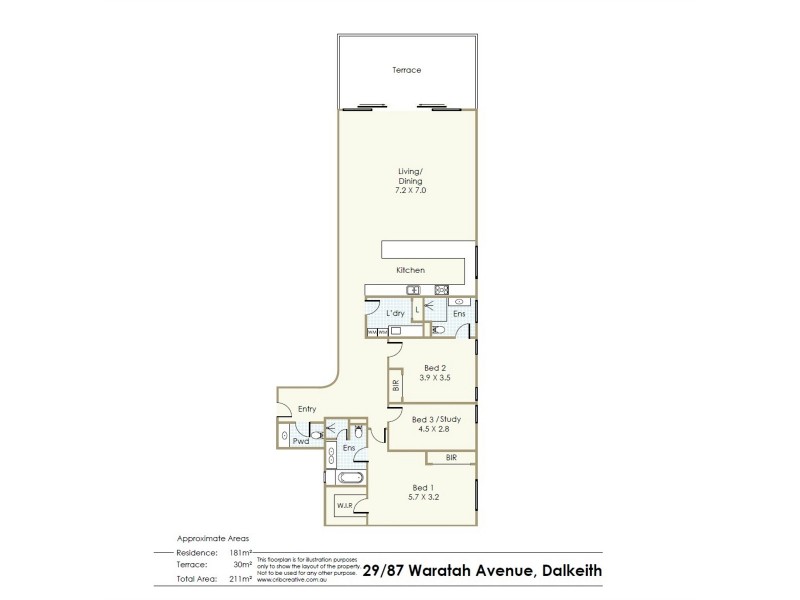 29/87 Waratah Avenue, Dalkeith WA 6009 Floorplan