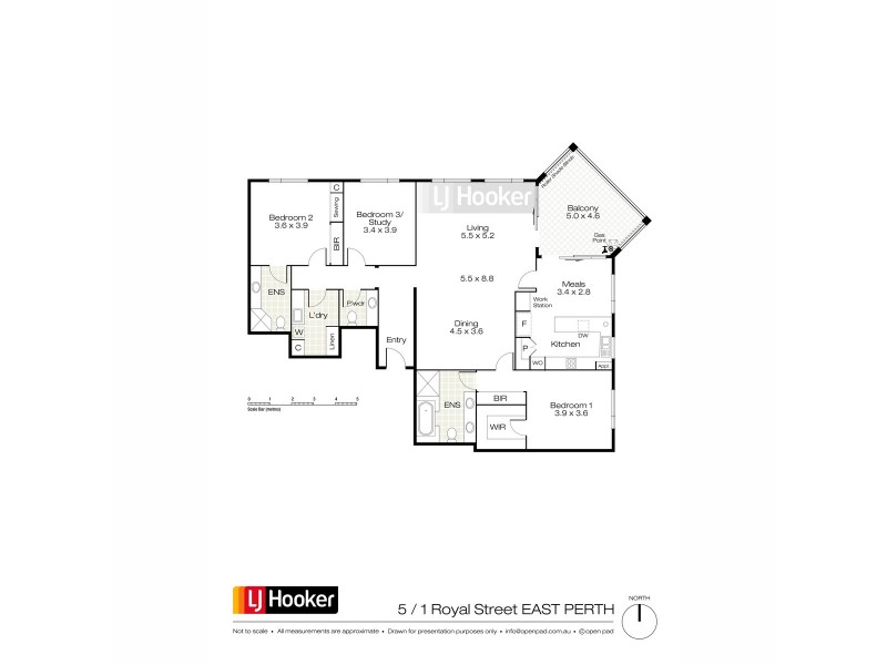 5/1 Royal Street, East Perth WA 6004 Floorplan