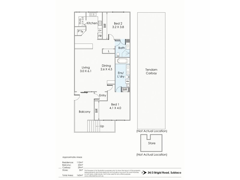 34/3 Brigid Road, Subiaco WA 6008 Floorplan