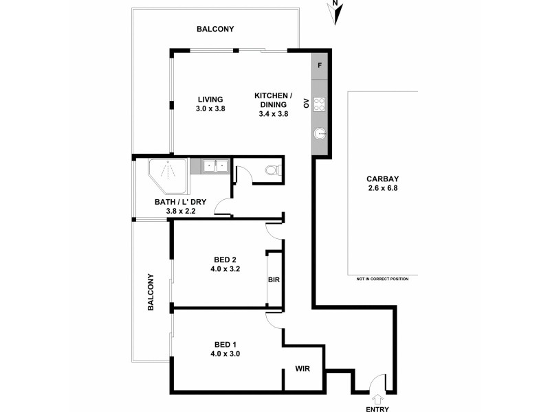 77/996 Hay Street, Perth WA 6000 Floorplan