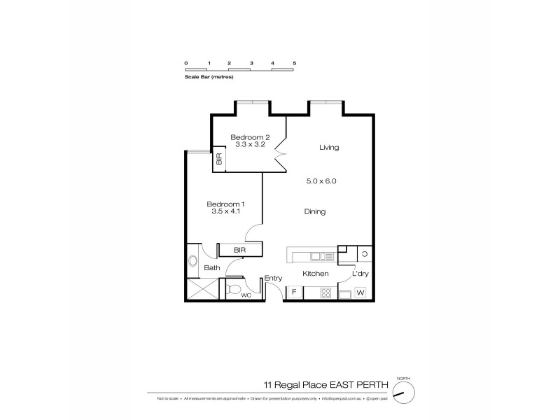 52/11 Regal Place, East Perth WA 6004 Floorplan