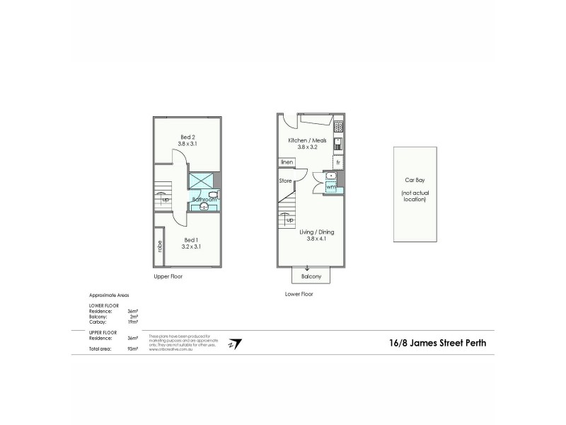 16/8 James Street, Perth WA 6000 Floorplan