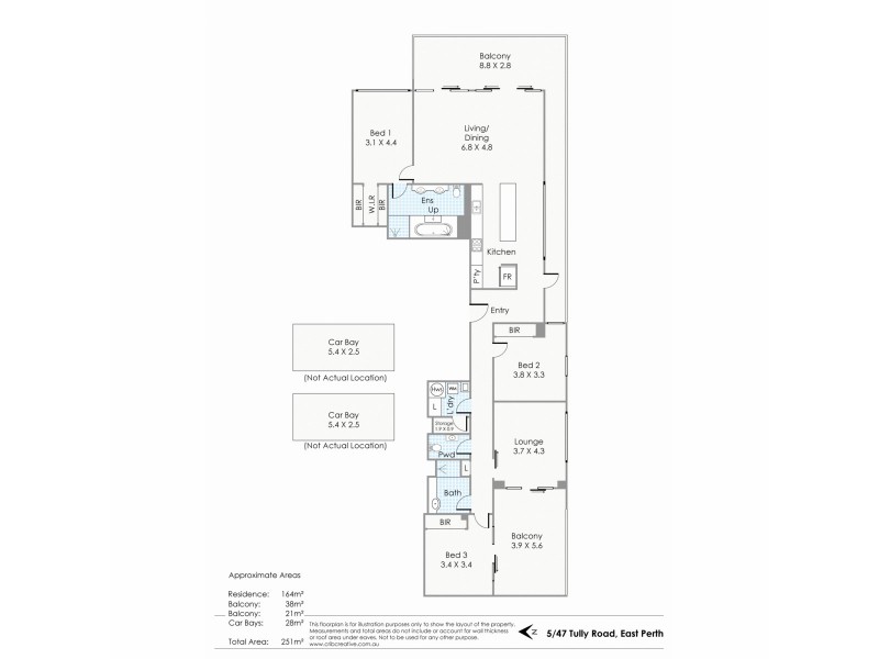 5/47 Tully Road, East Perth WA 6004 Floorplan