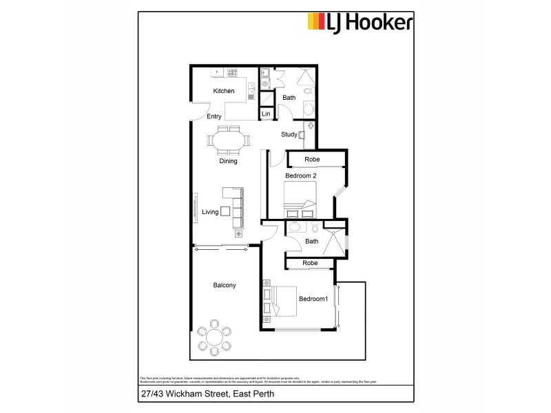 27/43 Wickham Street, East Perth WA 6004 Floorplan