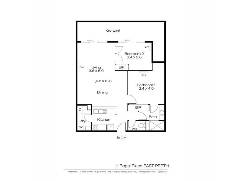 20/11 Regal Place, East Perth WA 6004 Floorplan