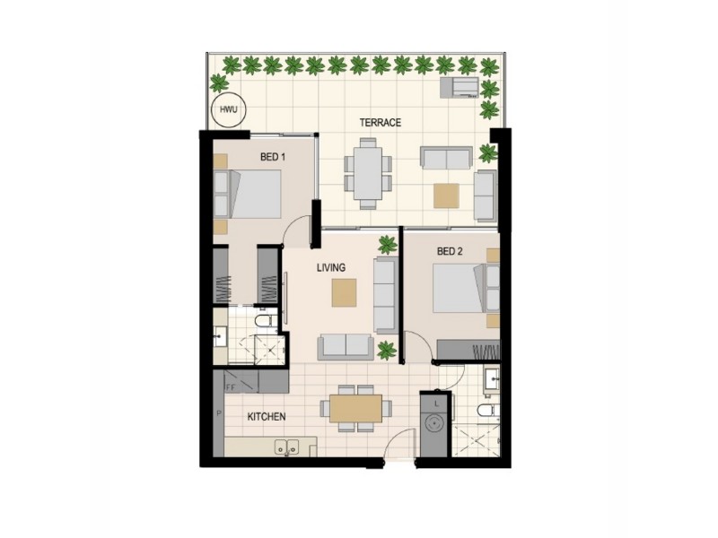 72/43 Wickham Street, East Perth WA 6004 Floorplan