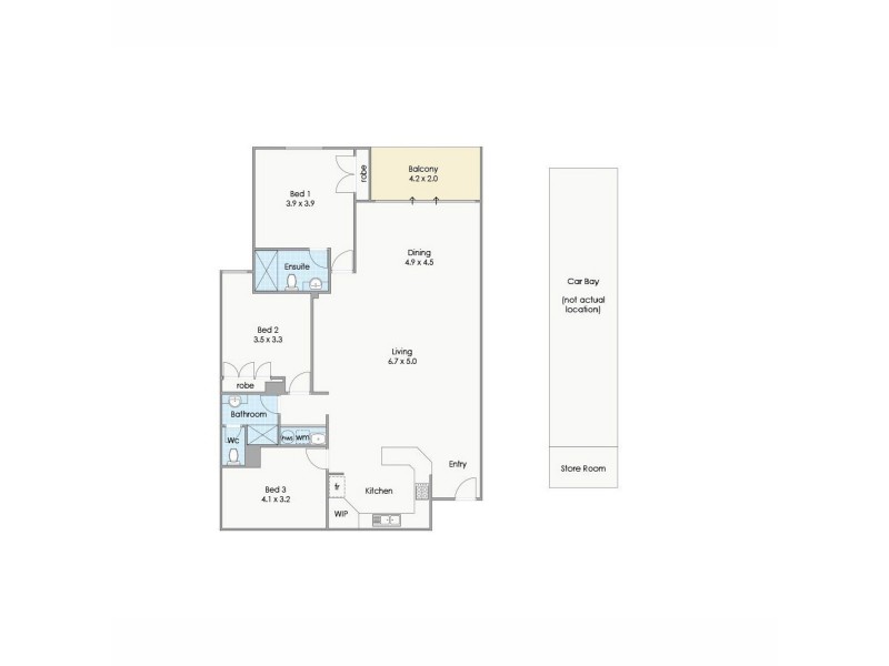 21/118 Royal Street, East Perth WA 6004 Floorplan