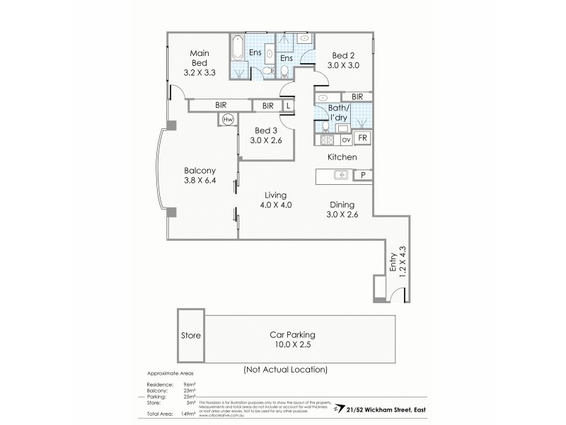 21/52 Wickham Street, East Perth WA 6004 Floorplan