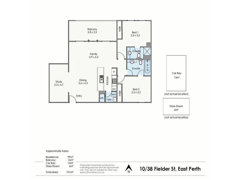 10/38 Fielder Street, East Perth WA 6004 Floorplan