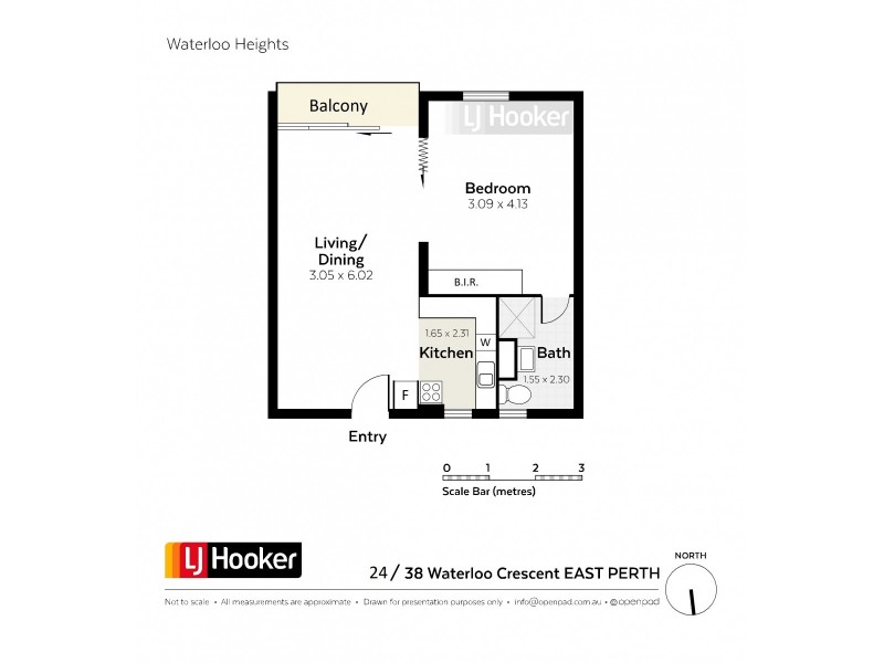 24/38-42 Waterloo Crescent, East Perth WA 6004 Floorplan