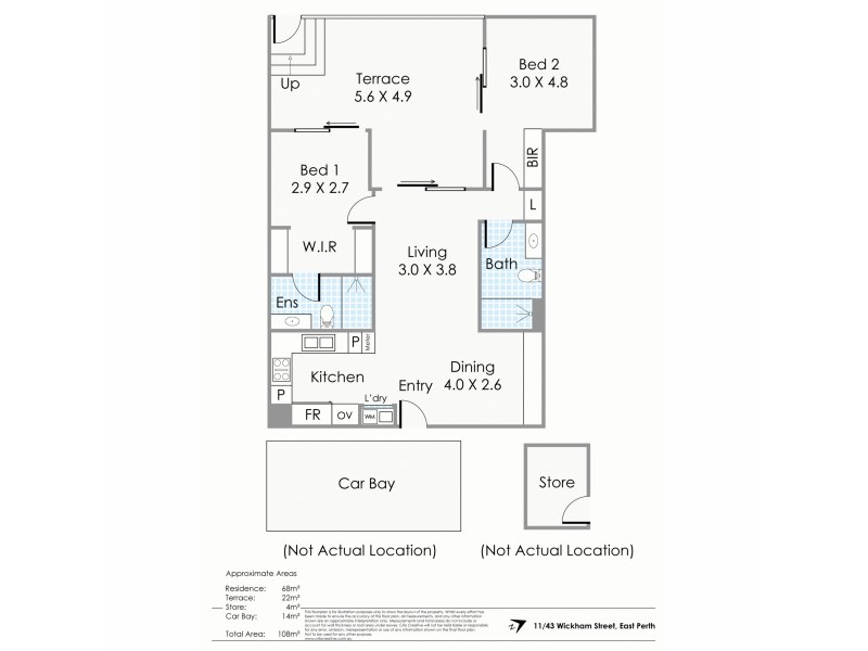 11/43 Wickham Street, East Perth WA 6004 Floorplan