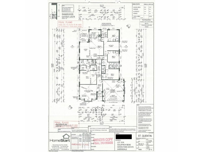 20 Goldfinch Bend, Harrisdale WA 6112 Floorplan