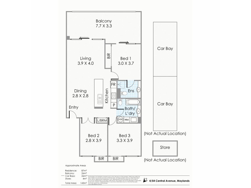 4/54 Central Avenue, Maylands WA 6051 Floorplan