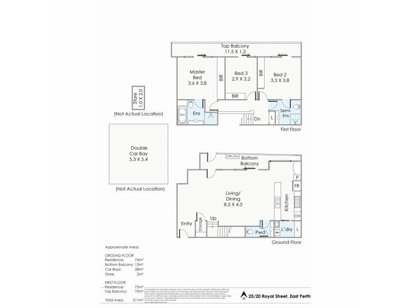 25/20 Royal Street, East Perth WA 6004 Floorplan