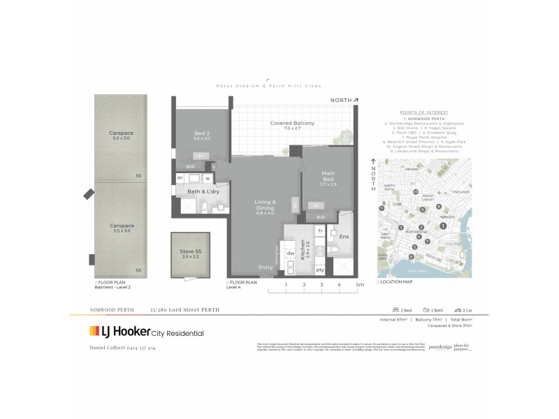 55/280 Lord Street, Perth WA 6000 Floorplan