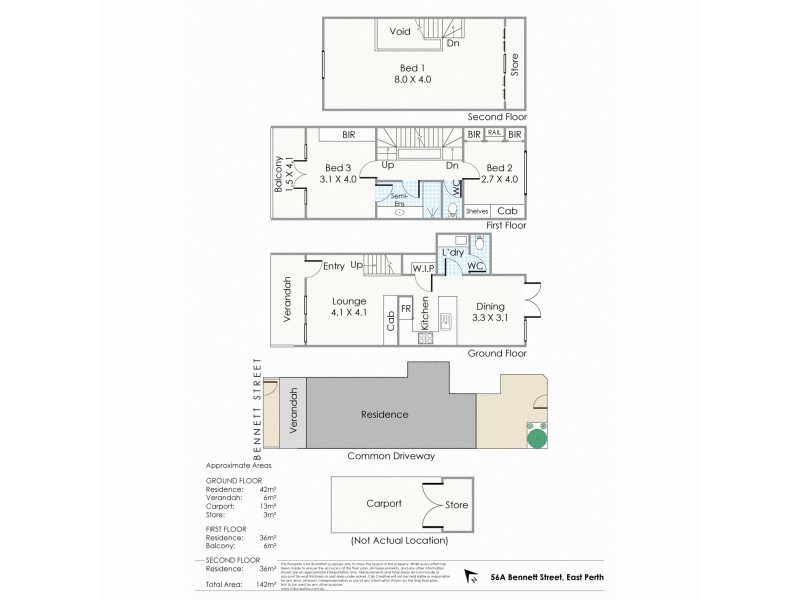 56A Bennett Street, East Perth WA 6004 Floorplan