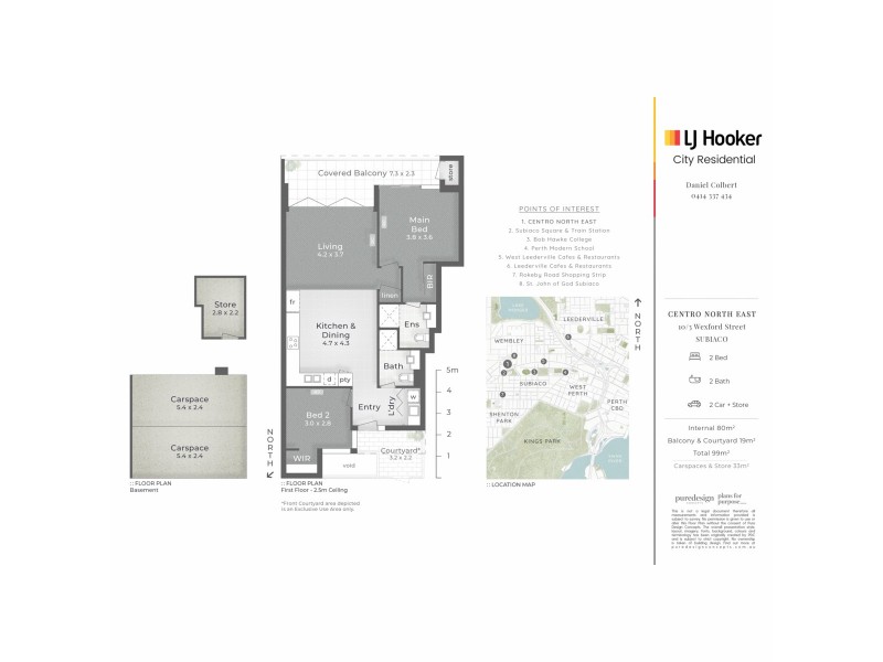 10/3 Wexford Street, Subiaco WA 6008 Floorplan