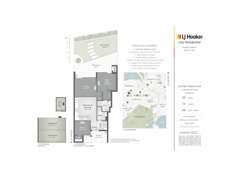 2/3 Wexford Street, Subiaco WA 6008 Floorplan