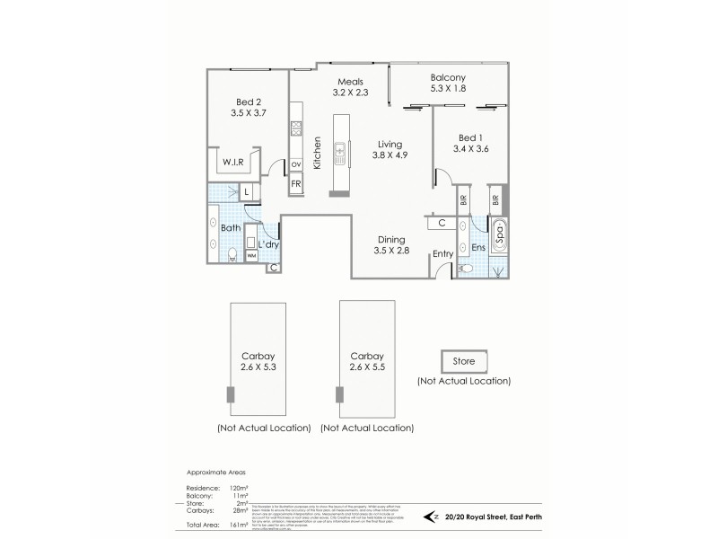 20/20 Royal Street, East Perth WA 6004 Floorplan