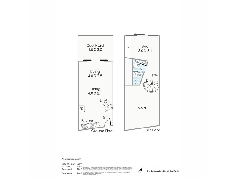 8 Little Saunders Street, East Perth WA 6004 Floorplan