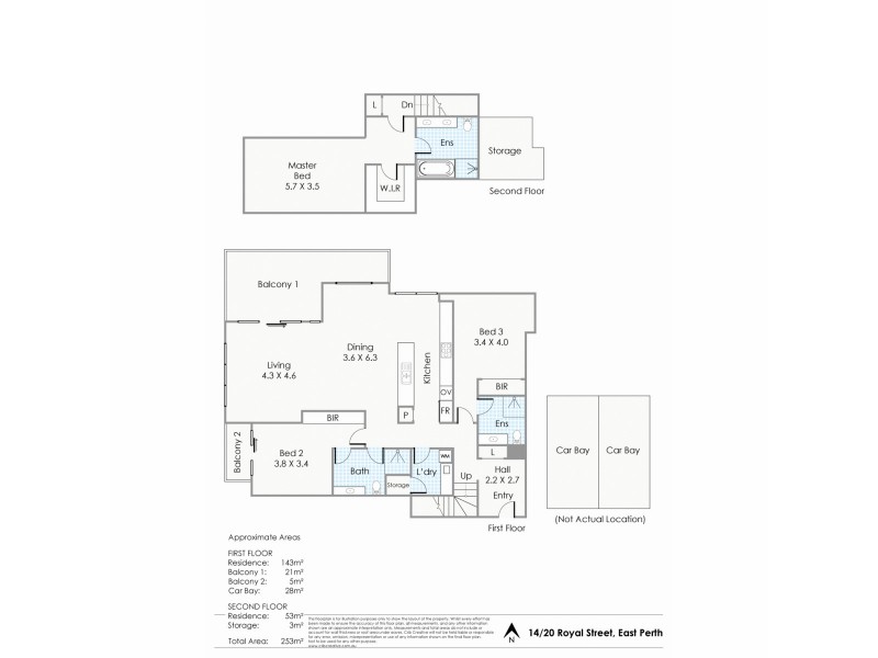 14/20 Royal Street, East Perth WA 6004 Floorplan