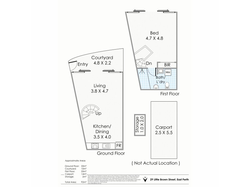 29 Little Brown Street, East Perth WA 6004 Floorplan