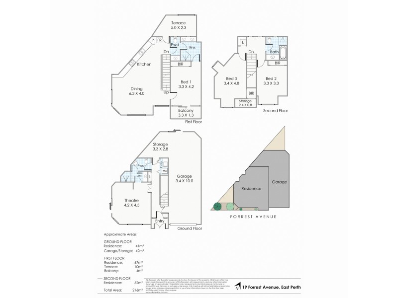 19 Forrest Avenue, East Perth WA 6004 Floorplan