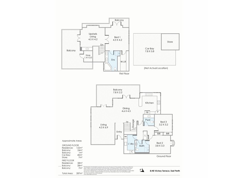 8/40 Victory Terrace, East Perth WA 6004 Floorplan