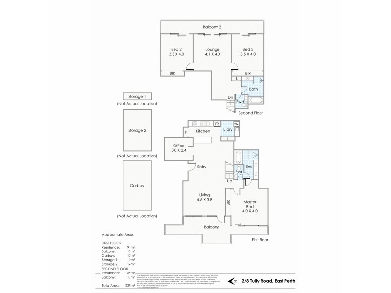 2/8 Tully Road, East Perth WA 6004 Floorplan