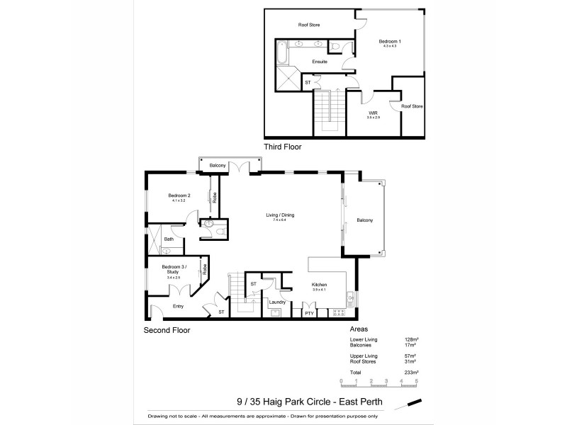 9/35 Haig Park Circle, East Perth WA 6004 Floorplan