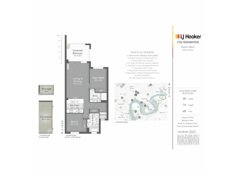 26/49 Sixth Avenue, Maylands WA 6051 Floorplan