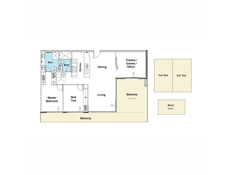 75/43 Wickham Street, East Perth WA 6004 Floorplan