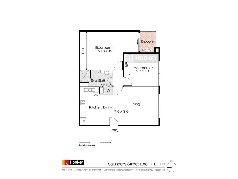 8/24 Saunders Street, East Perth WA 6004 Floorplan