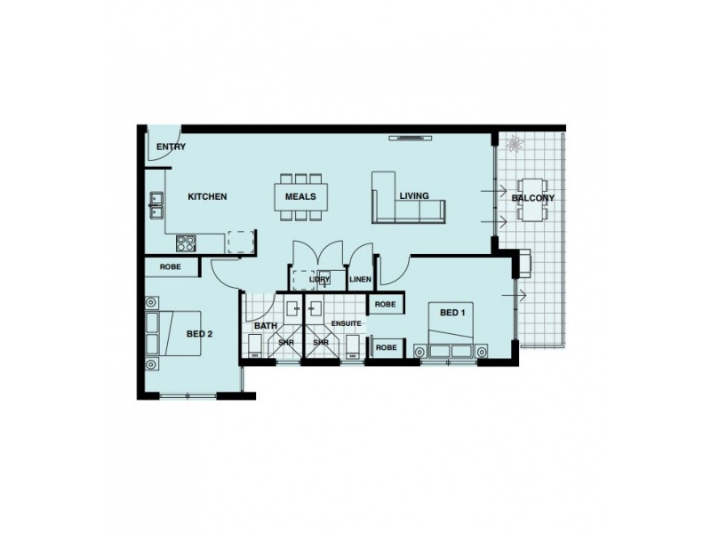 27/17 Wickham Street, East Perth WA 6004 Floorplan