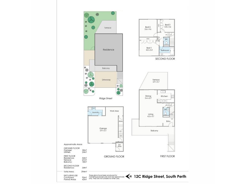 12c Ridge Street, South Perth WA 6151 Floorplan