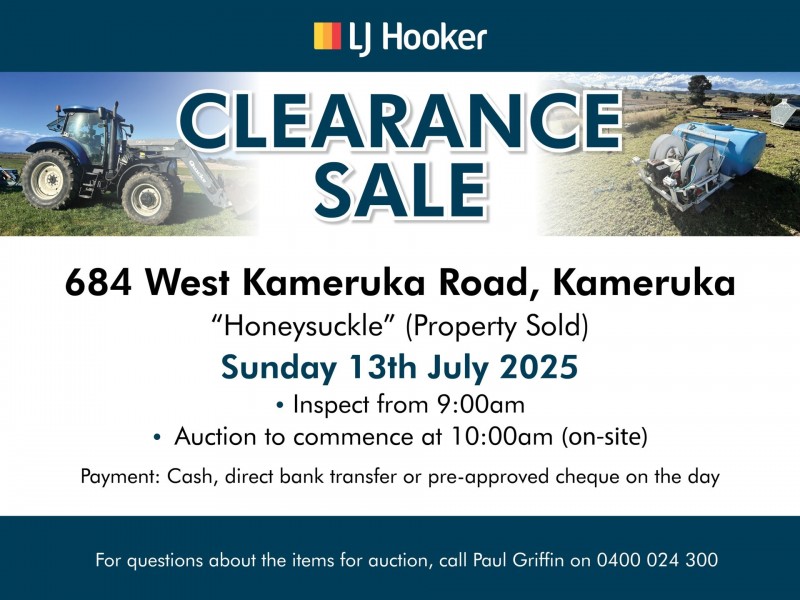 FARM CLEARANCE SALE/684 West Kameruka Road, Kameruka NSW 2550