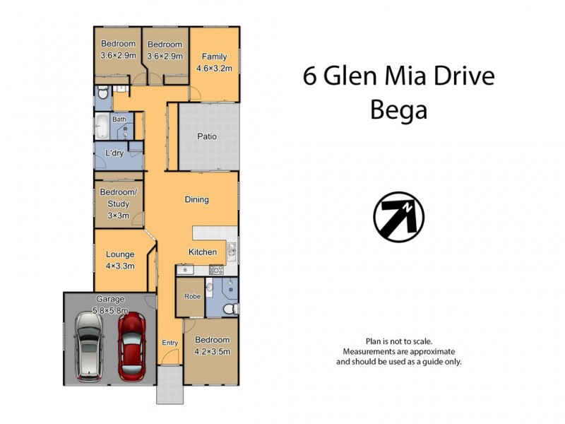 6 Glen Mia Drive, Bega NSW 2550 Floorplan