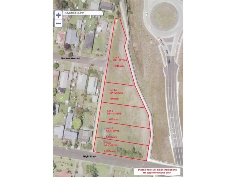 5 lots at High Street & Norman Avenue, Bega NSW 2550
