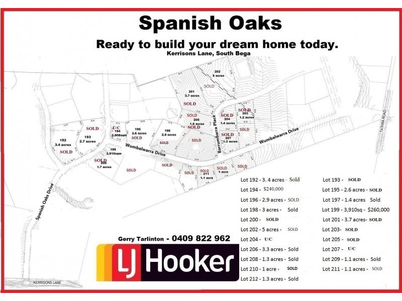 “Spanish O Kerrisons Lane, Bega NSW 2550