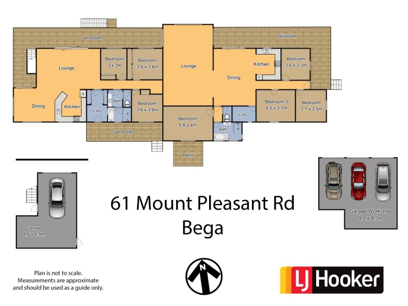 61 Mt Pleasant Road, Bega NSW 2550 Floorplan