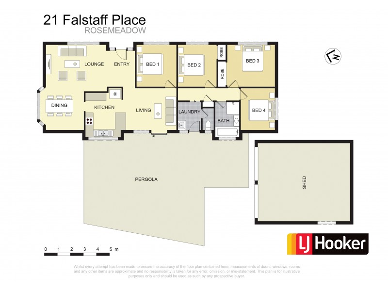 21 Falstaff Place, Rosemeadow NSW 2560 Floorplan