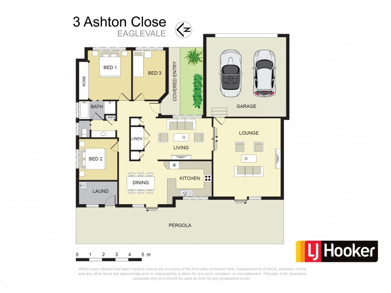 3 Ashton Close, Eagle Vale NSW 2558 Floorplan