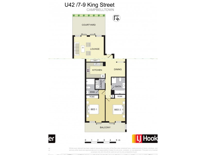 42/7-9 King Street, Campbelltown NSW 2560 Floorplan