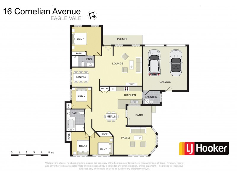 16 Cornelian Avenue, Eagle Vale NSW 2558 Floorplan