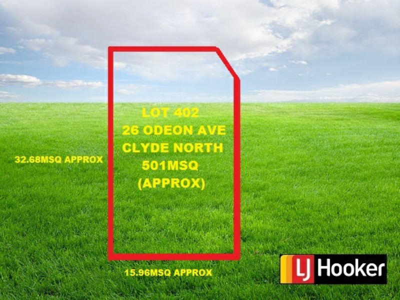 Lot LOT 402/26 ODEON AVE, Clyde North VIC 3978