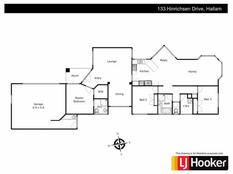 133 Hinrichsen Drive, Hallam VIC 3803 Floorplan