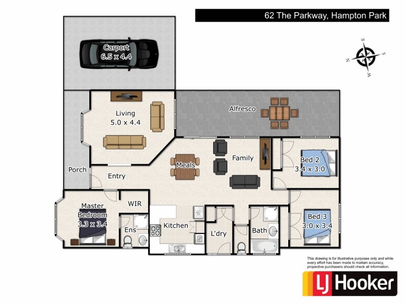 62 The Parkway, Hampton Park VIC 3976 Floorplan