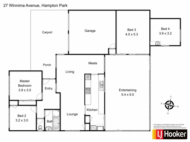 27 Winnima Avenue, Hampton Park VIC 3976 Floorplan