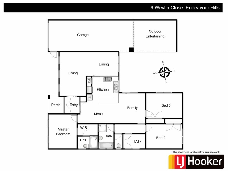 9 Wevlin Close, Endeavour Hills VIC 3802 Floorplan
